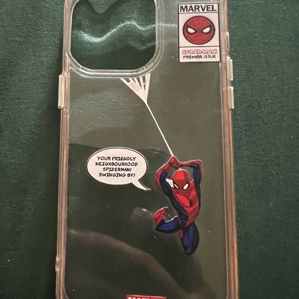 Marvel Spider-Man Swinging Clear Phone Case